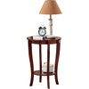 image:imageConvenience Concepts American Heritage Round End Table with Shelf MahoganyMahogany