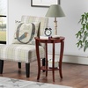 image:imageConvenience Concepts American Heritage Round End Table with Shelf MahoganyMahogany