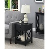 image:imageConvenience Concepts Oxford 1Drawer End Table with Shelf EspressoBlack