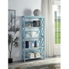 image:imageConvenience Concepts Oxford Bookcase 315  5Tier Farmhouse Bookcase for Living Room Modern Family Room Media amp Display Storage Organizer for Home Office Library Tall Shelving Unit Sea Foam BlueSea Foam Blue