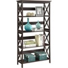 image:imageConvenience Concepts Oxford Bookcase 315  5Tier Farmhouse Bookcase for Living Room Modern Family Room Media amp Display Storage Organizer for Home Office Library Tall Shelving Unit Sea Foam BlueEspresso