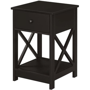 image:imageConvenience Concepts Oxford 1Drawer End Table with Shelf EspressoEspresso
