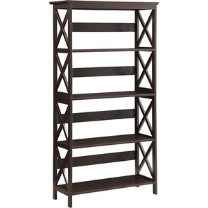 image:imageConvenience Concepts Oxford Bookcase 315  5Tier Farmhouse Bookcase for Living Room Modern Family Room Media amp Display Storage Organizer for Home Office Library Tall Shelving Unit Sea Foam BlueEspresso