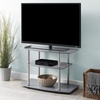 image:imageConvenience Concepts Designs2Go No Tools 3Tier TV Stand 315  Entertainment Center for TVs up to 37 Inches Modern TV Console with Shelves for Living Room Family Room Light OakGrey