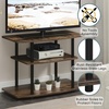 image:imageConvenience Concepts Designs2Go No Tools 3Tier TV Stand 315  Entertainment Center for TVs up to 37 Inches Modern TV Console with Shelves for Living Room Family Room Light OakBarnwoodBlack