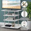 image:imageConvenience Concepts Designs2Go No Tools Highboy 4 Tier TV Stand 315  Entertainment Center for TVs up to 37 Inches Modern TV Console with Shelves for Living Room Family Room WhiteWhite