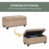 image:imageConvenience Concepts Designs4Comfort 7th Avenue Ottoman Bench 355  Modern Upholstered Footstool amp Seat with Hinged Lid amp Storage for Living Room Bedroom amp Entryway Tan FabricTan Fabric