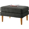 image:imageConvenience Concepts Designs4Comfort Marlow Ottoman 27  MidCentury Modern Upholstered Footrest amp Seat for Living Room Bedroom Hallway or Entryway Tan FabricGray Fabric
