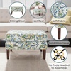 image:imageConvenience Concepts Designs4Comfort Marlow Ottoman 27  MidCentury Modern Upholstered Footrest amp Seat for Living Room Bedroom Hallway or Entryway Tan FabricPaisley Fabric