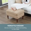 image:imageConvenience Concepts Designs4Comfort Marlow Ottoman 27  MidCentury Modern Upholstered Footrest amp Seat for Living Room Bedroom Hallway or Entryway Tan FabricTan Fabric