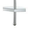 image:imageConvenience Concepts Royal Crest 3 Tier Bookcase Chrome  Glass